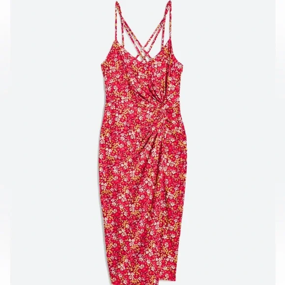 NINE BRITTON VALENCIA KNIT FITTEN MIDI DRESS - Picture 1 of 6